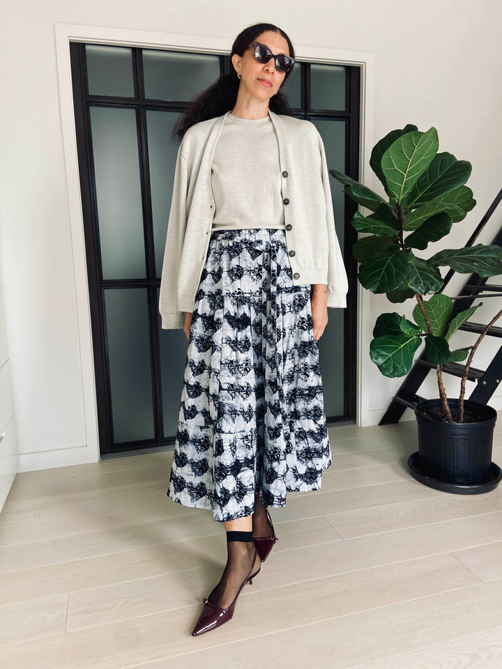 Temari V neck cardigan