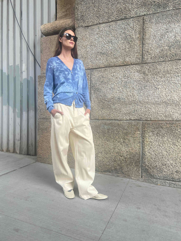 Semay, Indigo hand dyed cardigan