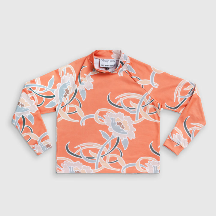 the 'sofa print' long-sleeve mock neck: pre-order