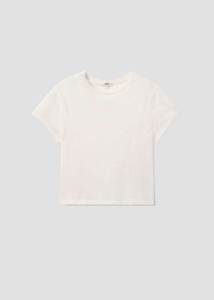 Adine Shrunken Tee in White Ash