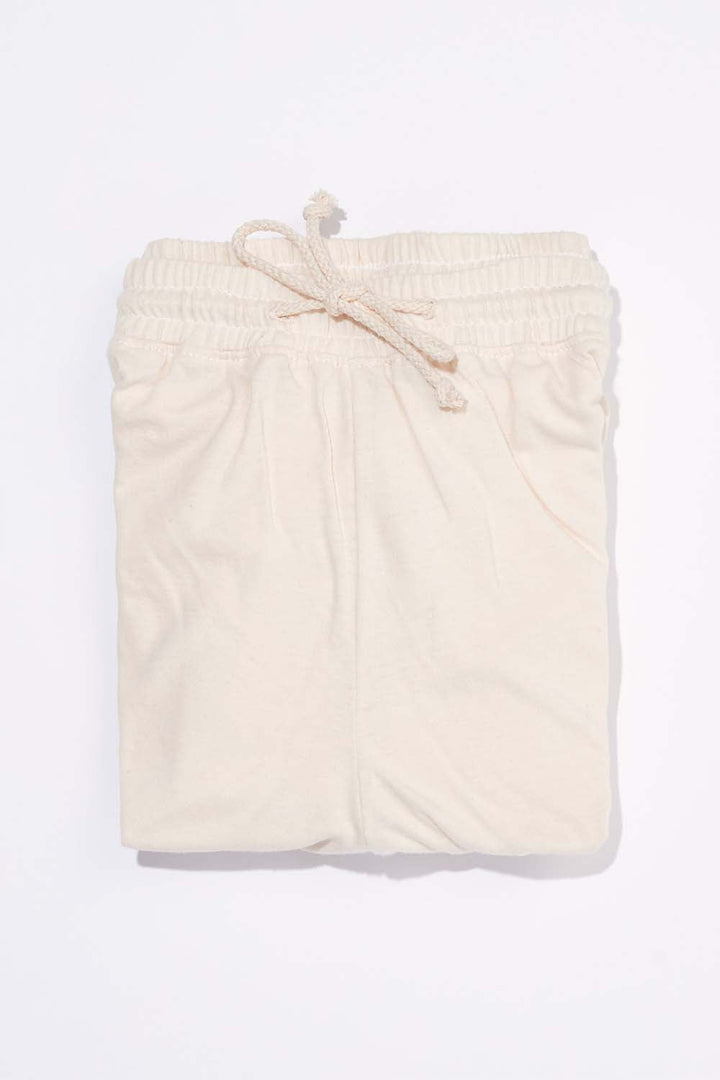 Women's Organic Jogger Pants in Natural