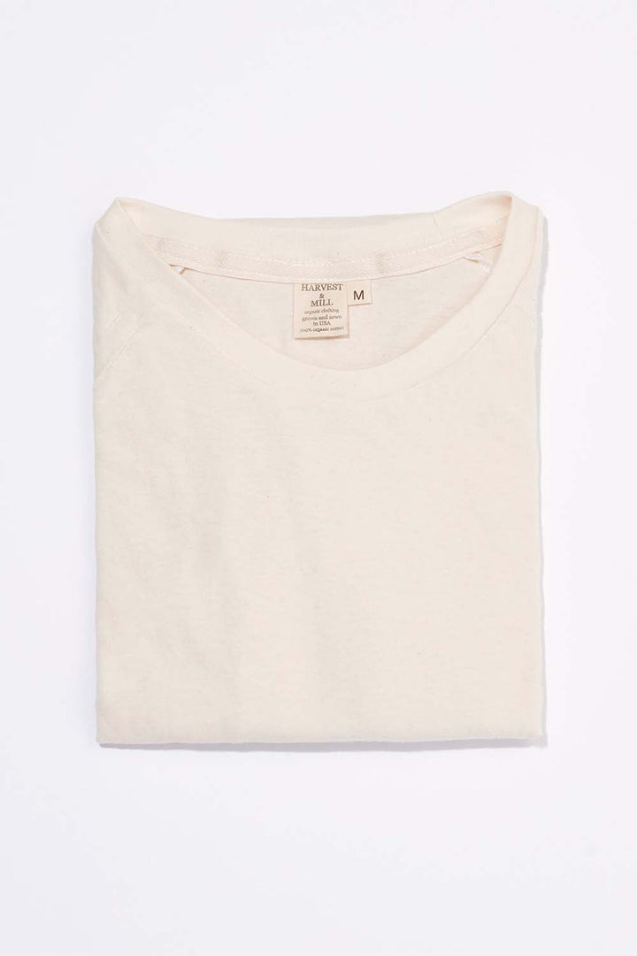 Women's Organic Raglan in Natural