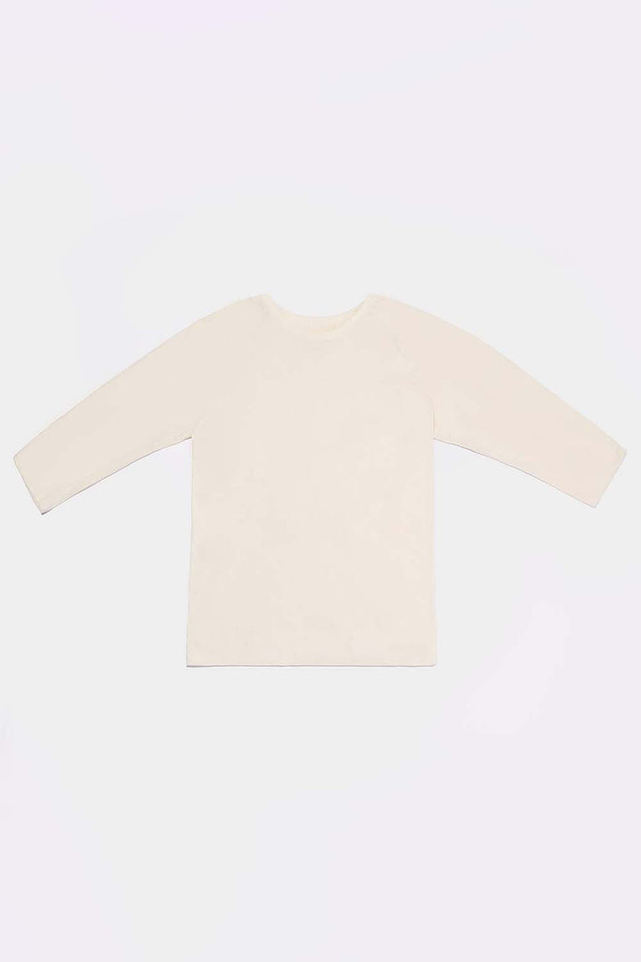 Women's Organic Raglan in Natural