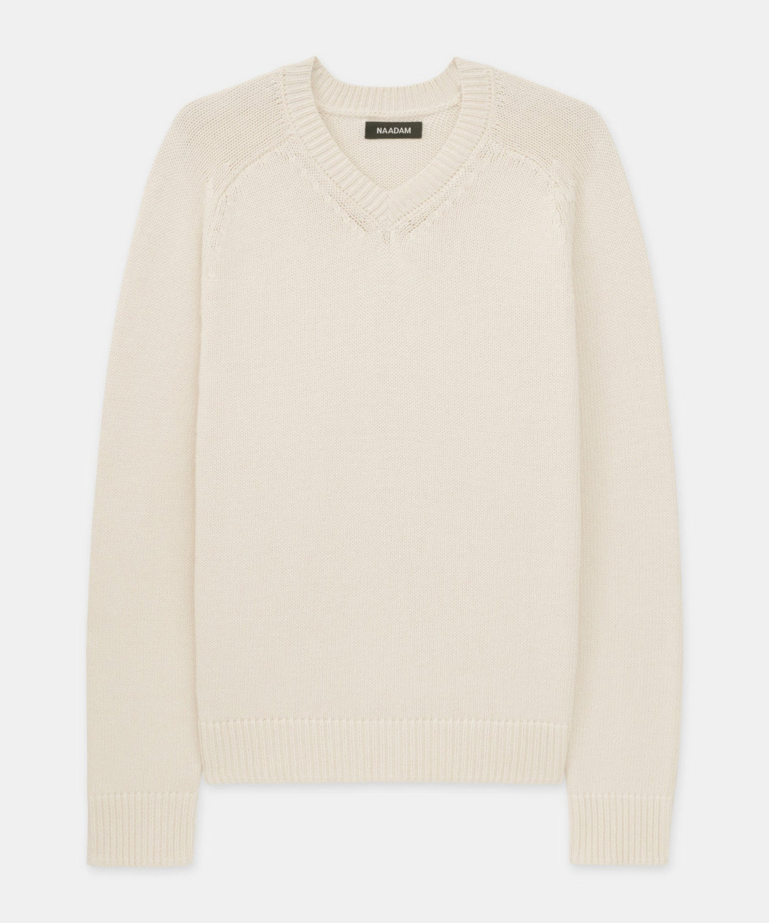 Cotton Relaxed V-Neck Sweater