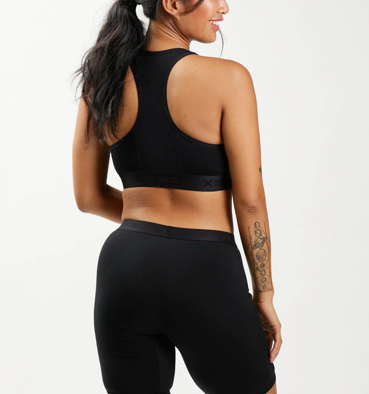 Racerback Soft Bra - X= Black